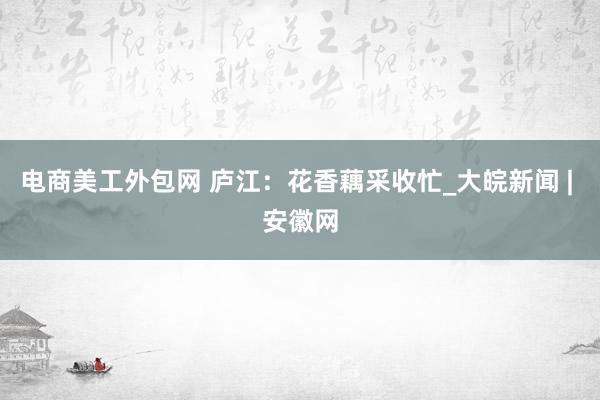 电商美工外包网 庐江：花香藕采收忙_大皖新闻 | 安徽网