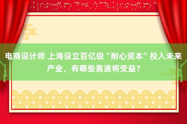 电商设计师 上海设立百亿级“耐心资本”投入未来产业，有哪些赛道将受益？